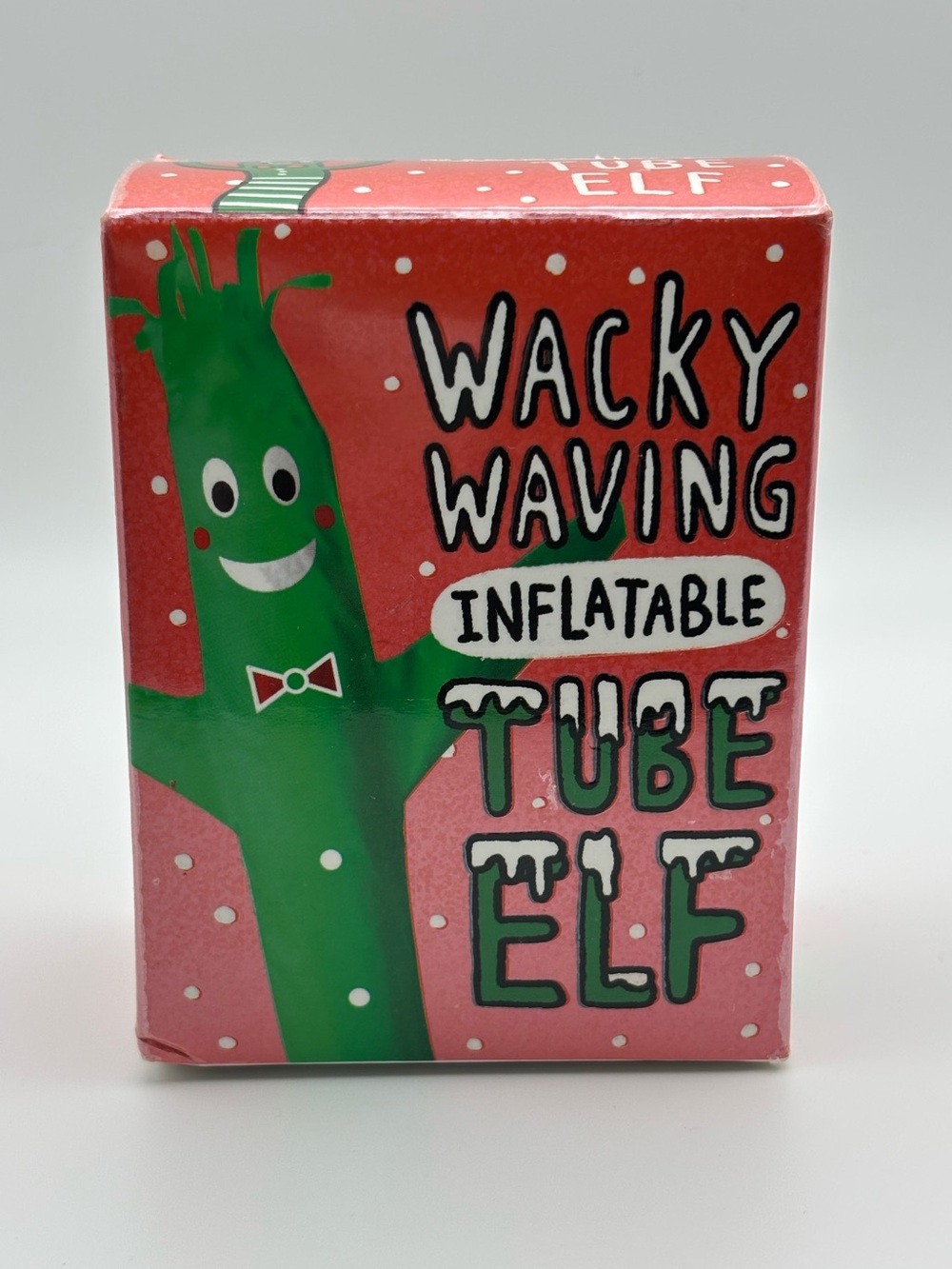 Running Press Wacky Waving Inflatable Tube Elf 17”Mini Kit Holiday Christmas
